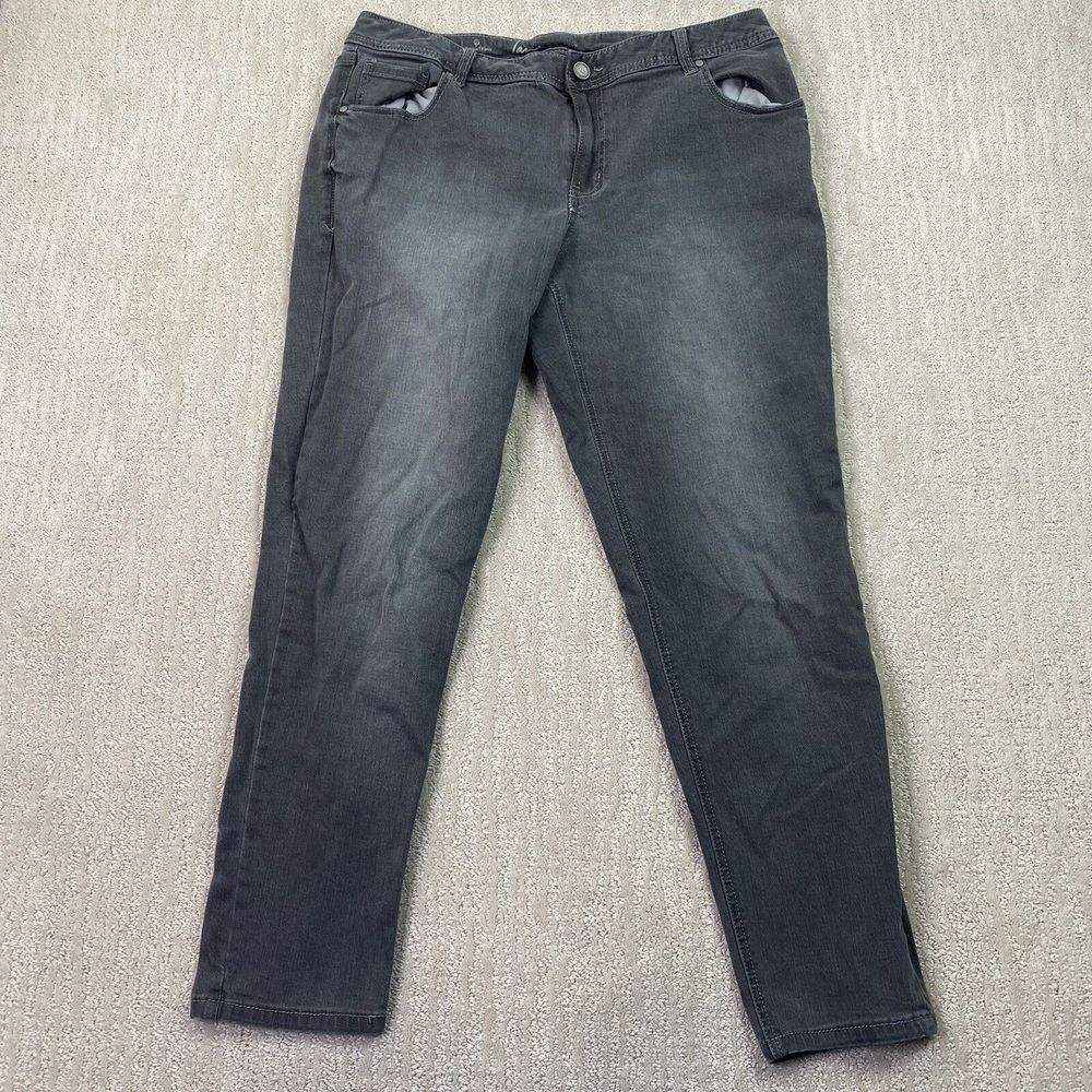 Lane Bryant Jeans Womens Gray Denim Size 18